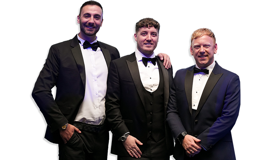 Spotlight Rail Awards winners holding trophies