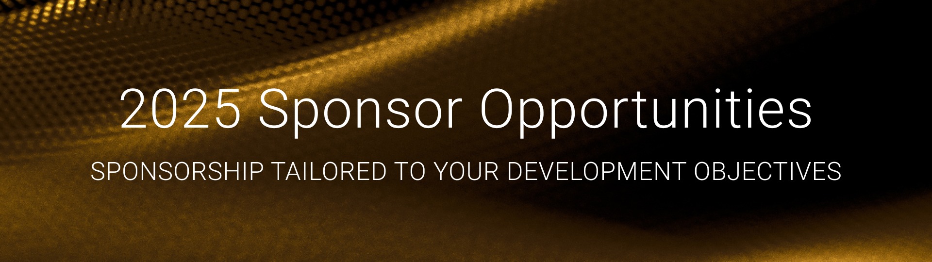 Sponsor Opportunities web-banner