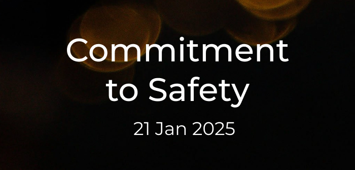 Commitment to safety